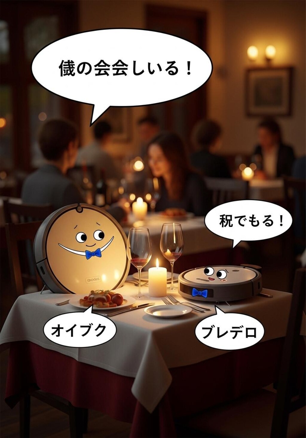 今日はルンバに喋ってもらった