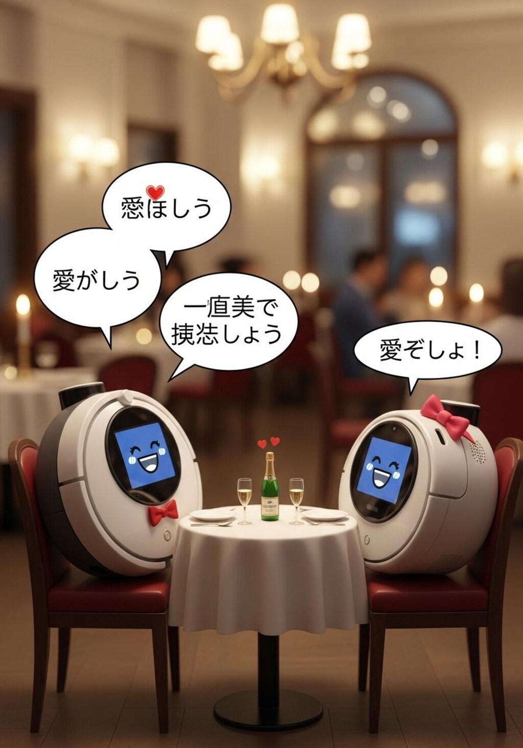 今日はルンバに喋ってもらった