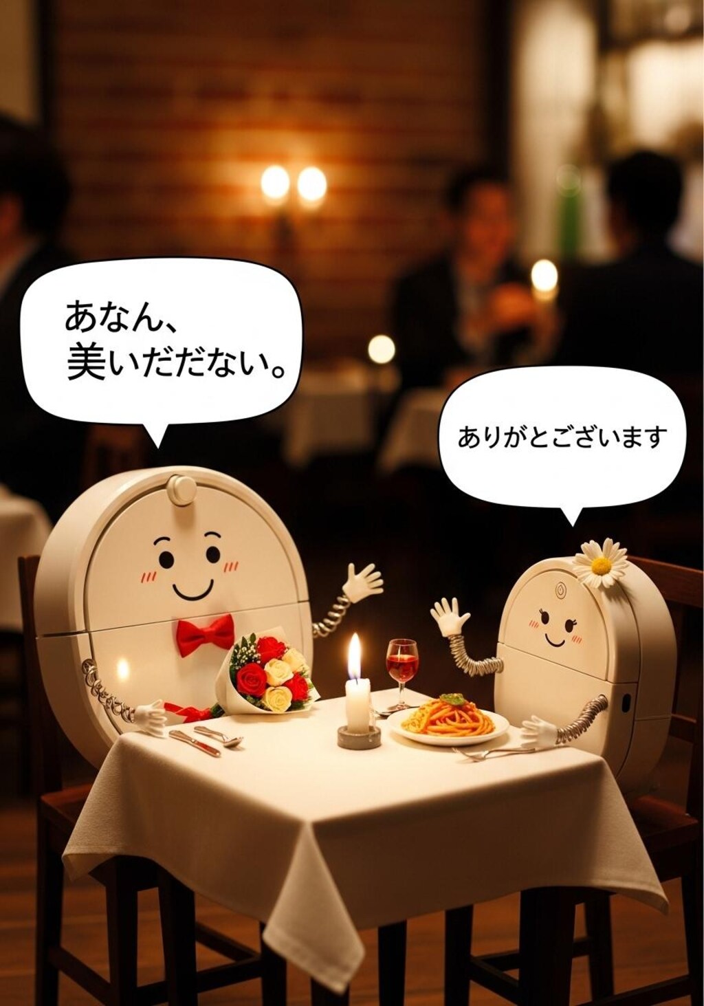 今日はルンバに喋ってもらった