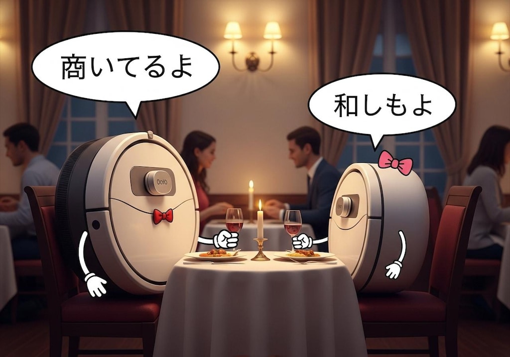 今日はルンバに喋ってもらった