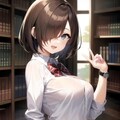 図書室の彼女 2枚目