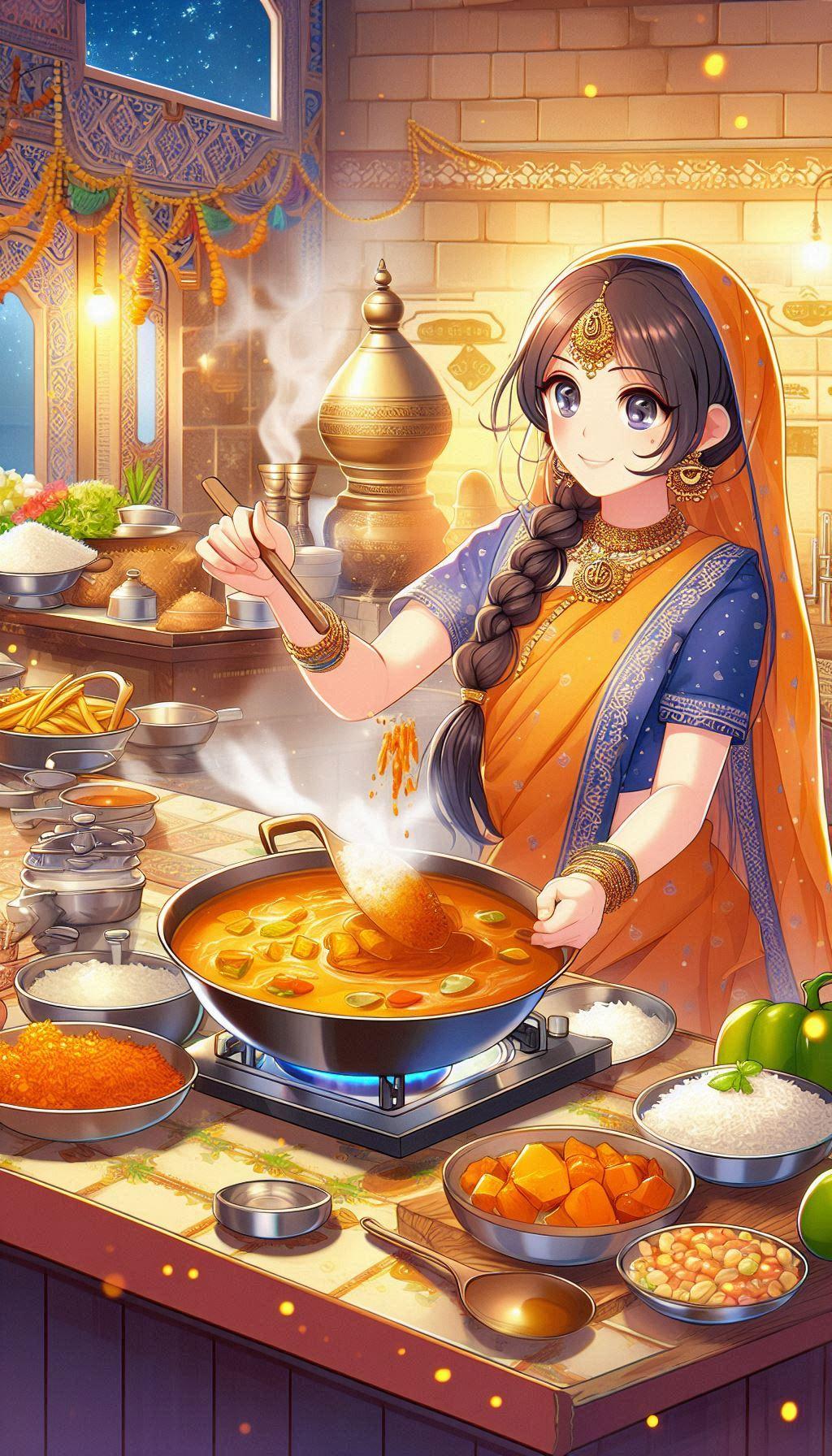 本格カレーを調理中…… | の人気AIイラスト・グラビア