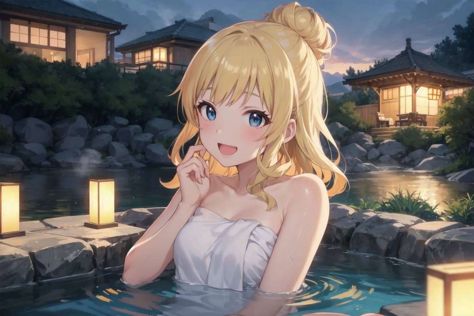 露天風呂とちちぷいちゃん