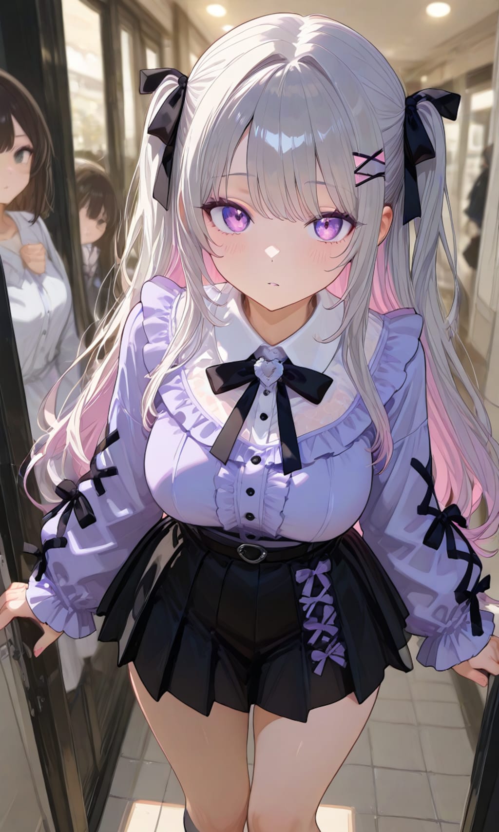 フリルやリボンで