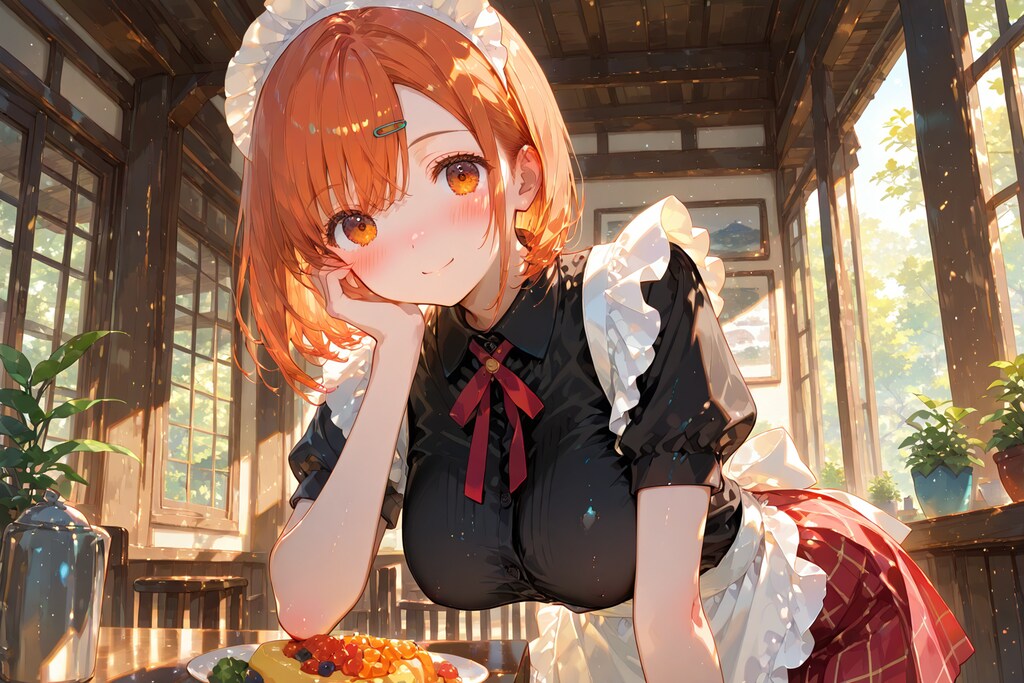 喫茶店の看板娘