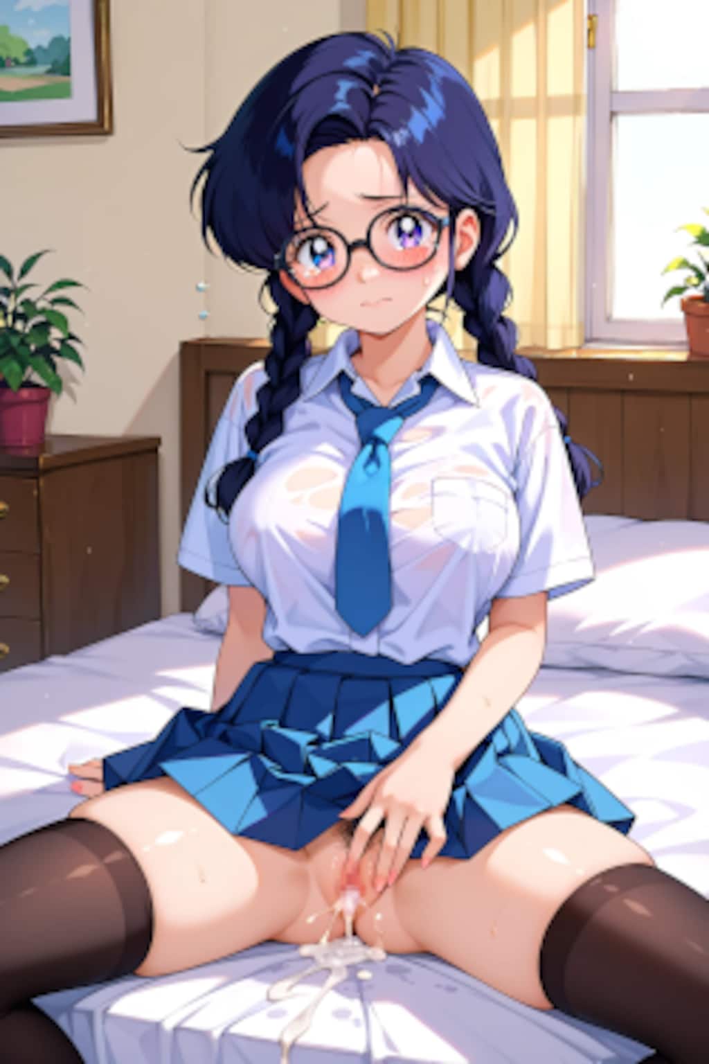 三つ編みそばかす巨乳眼鏡娘～元気な赤ちゃん産んでね♪～
