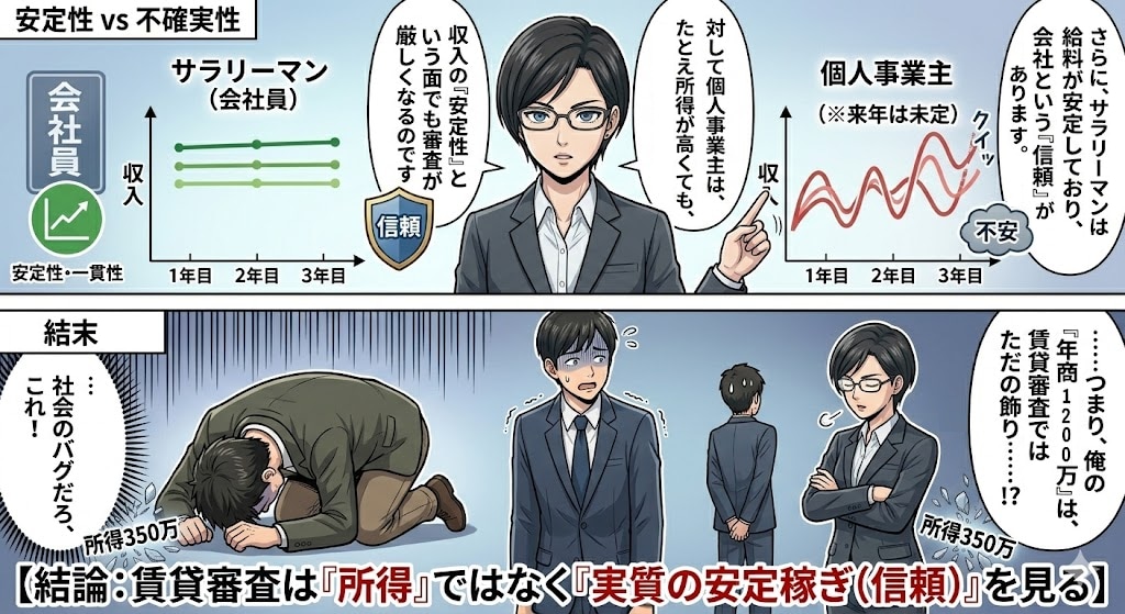 個人事業主は賃貸を借りにくい理由