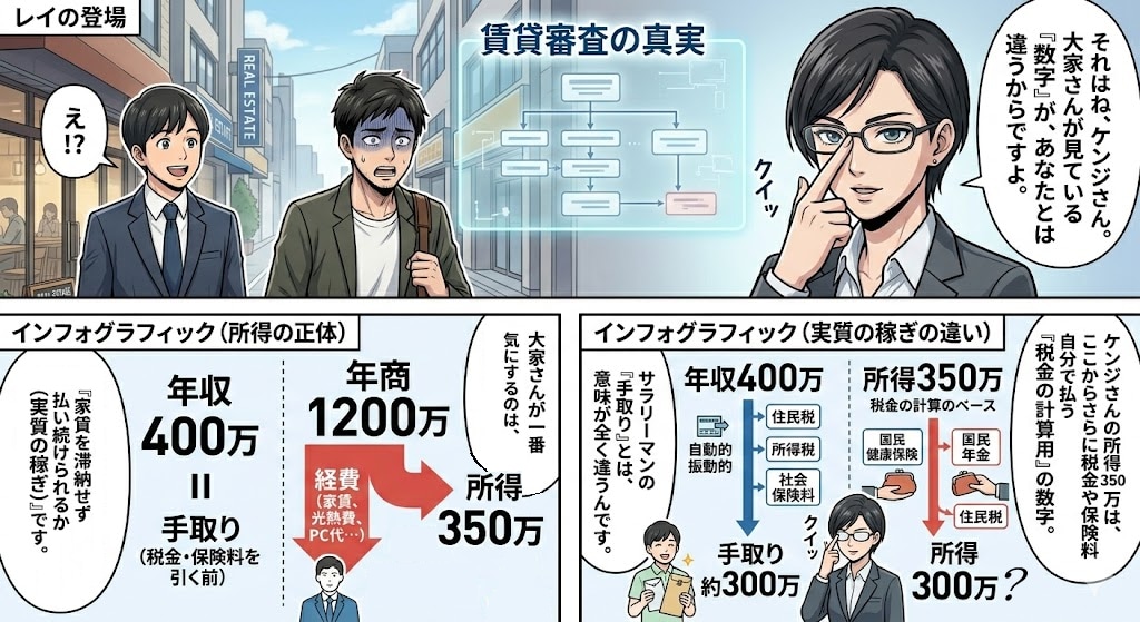 個人事業主は賃貸を借りにくい理由