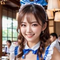 カフェの青メイドさん 6枚目