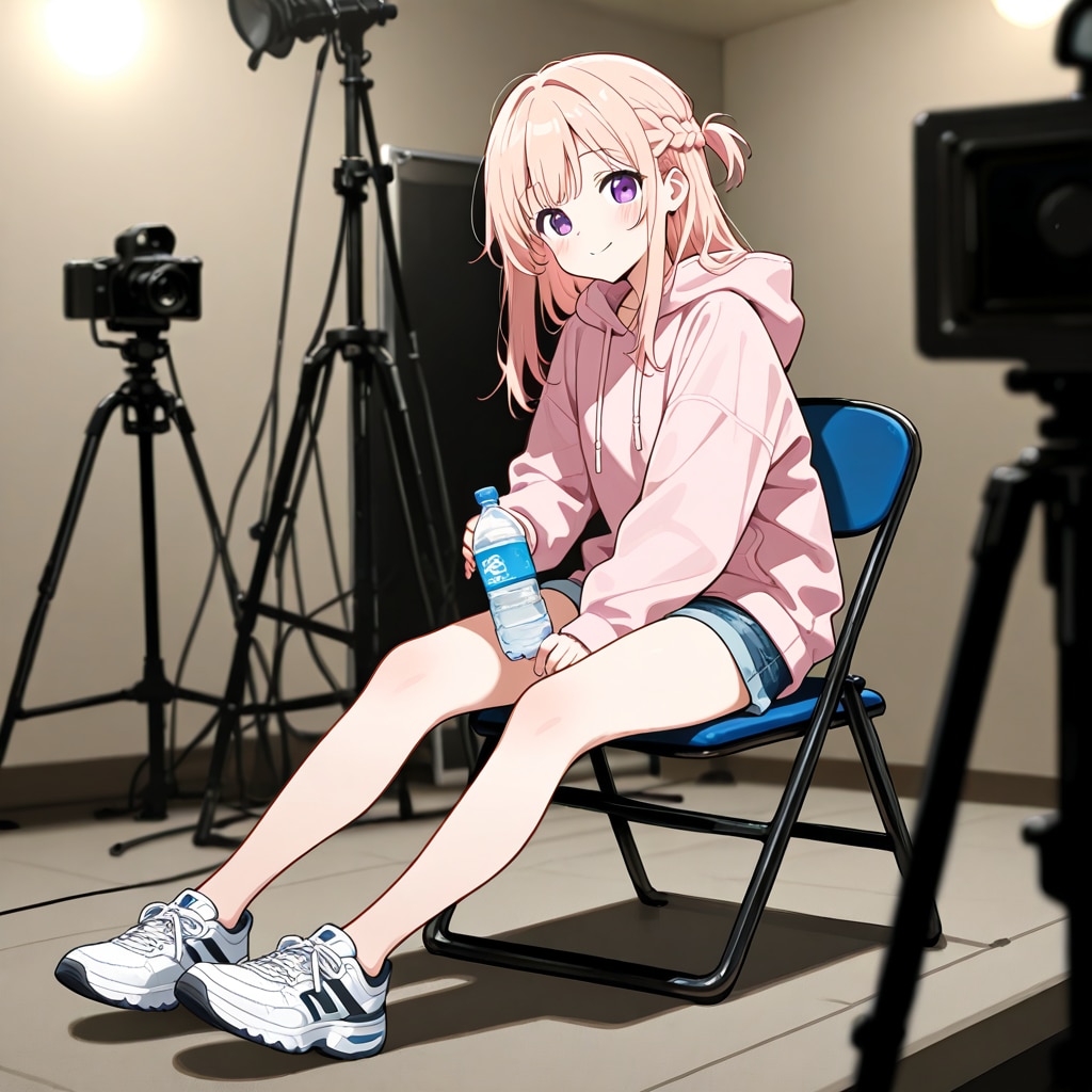 撮影の合間