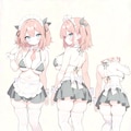 Maid Bikini Reference Sheet 2枚目