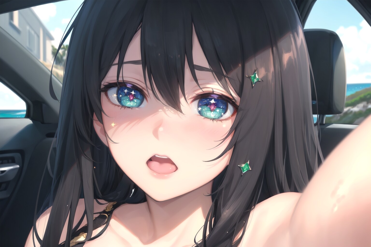 車の中でなんて...