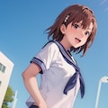 みこっちゃんの制服姿 / Mikoto in school uniform 2枚目