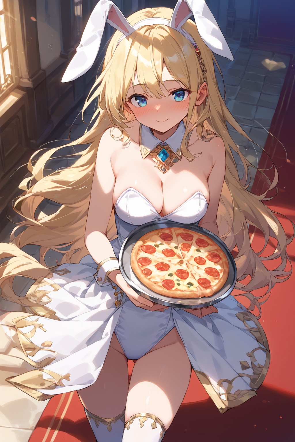 バレンタインピザ