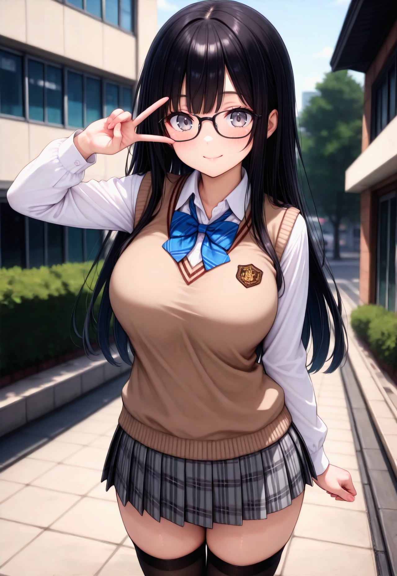 1053（薄いブラウンのベスト） | の人気AIイラスト・グラビア