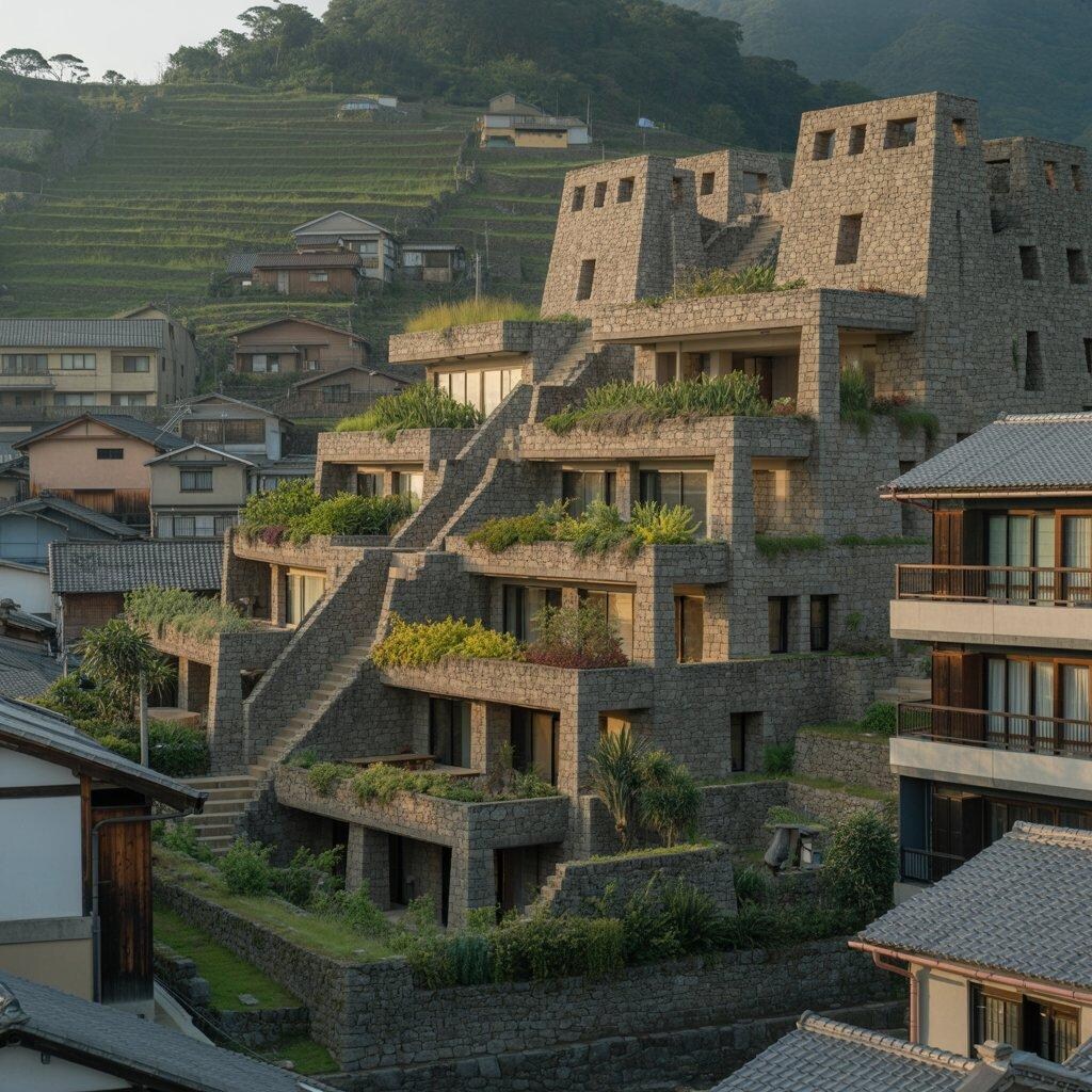 マチュピチュ風のアパート