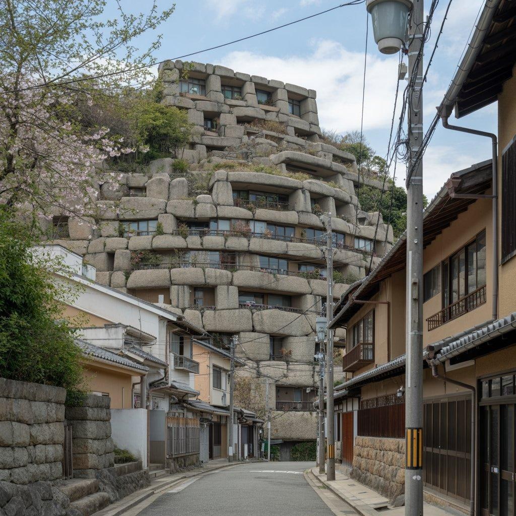 マチュピチュ風のアパート