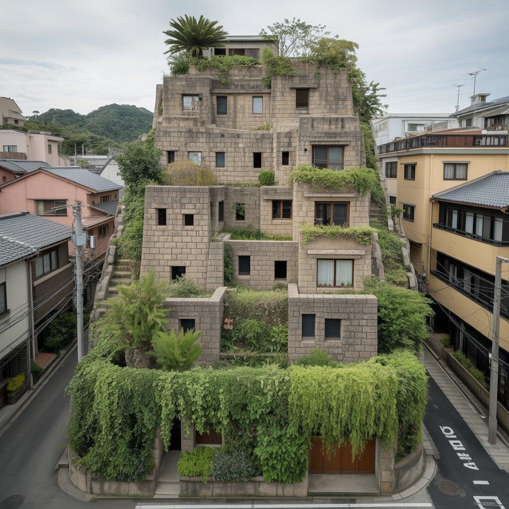 マチュピチュ風のアパート