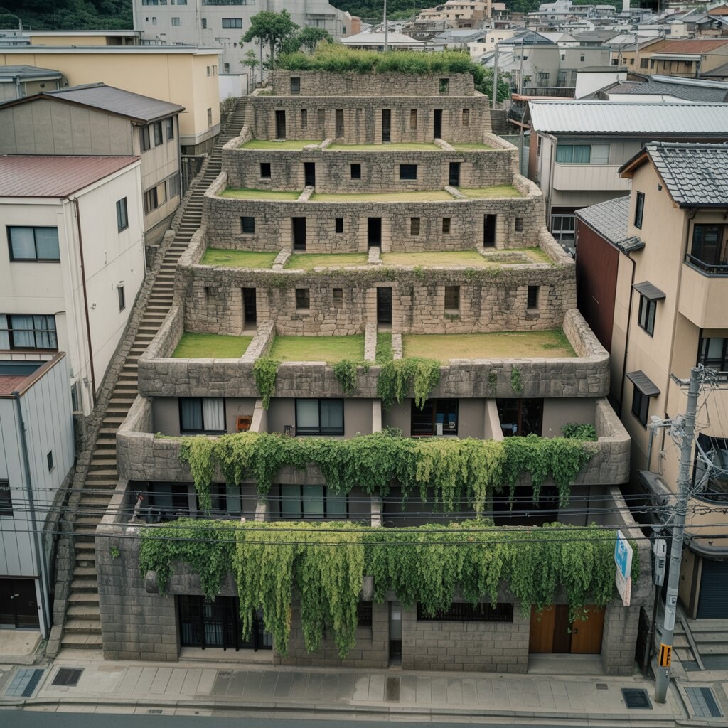 マチュピチュ風のアパート