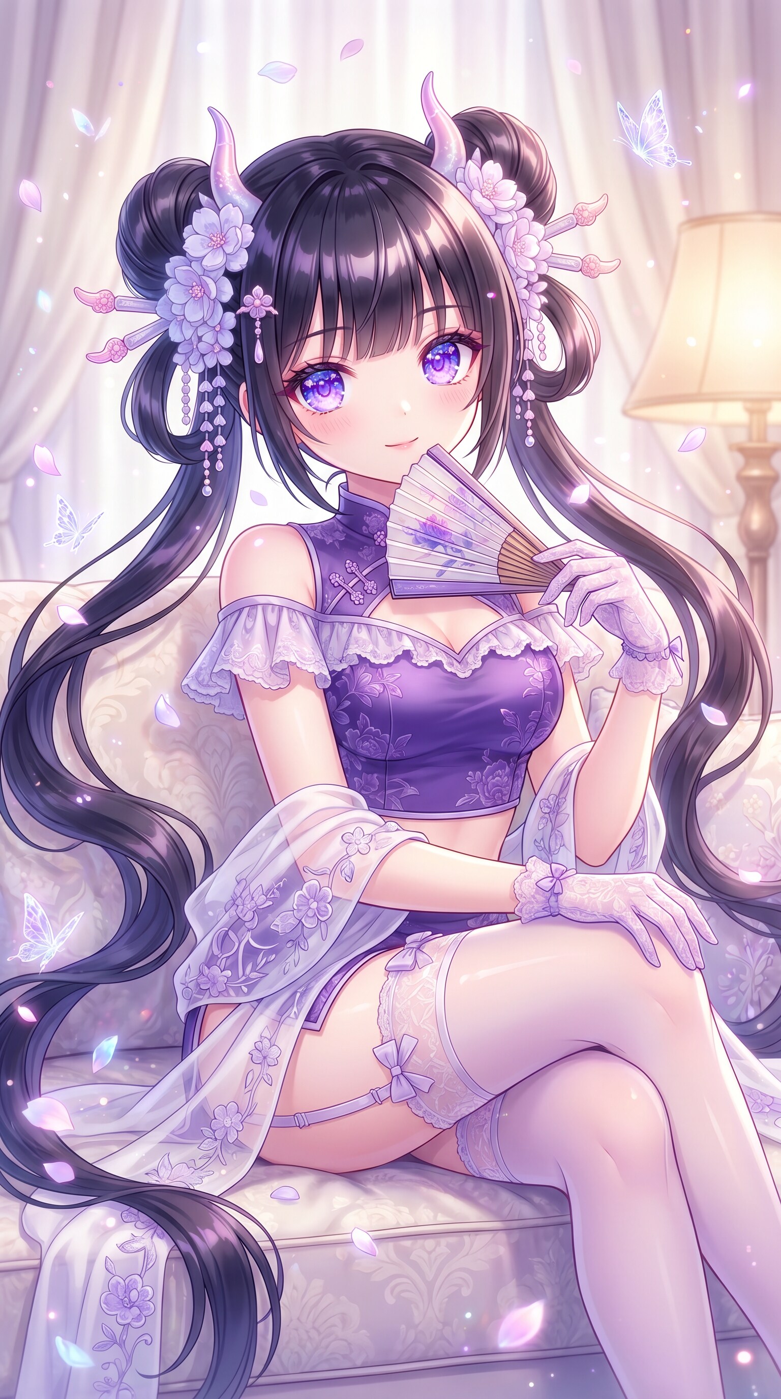 紫花角の夜想