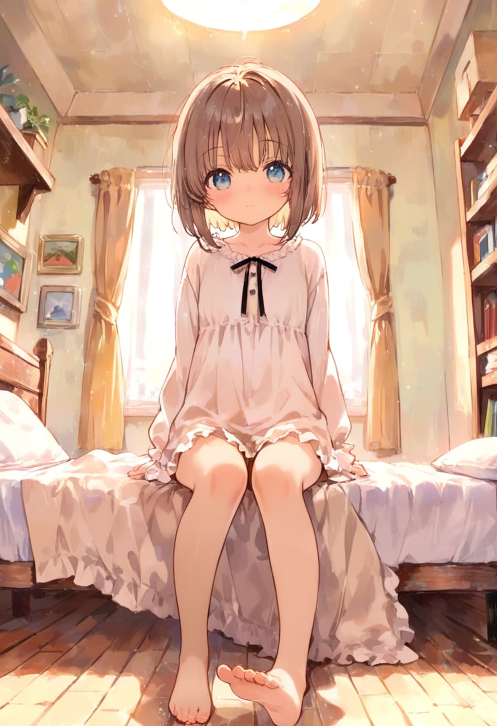 少女の部屋(水彩タッチ)(132)
