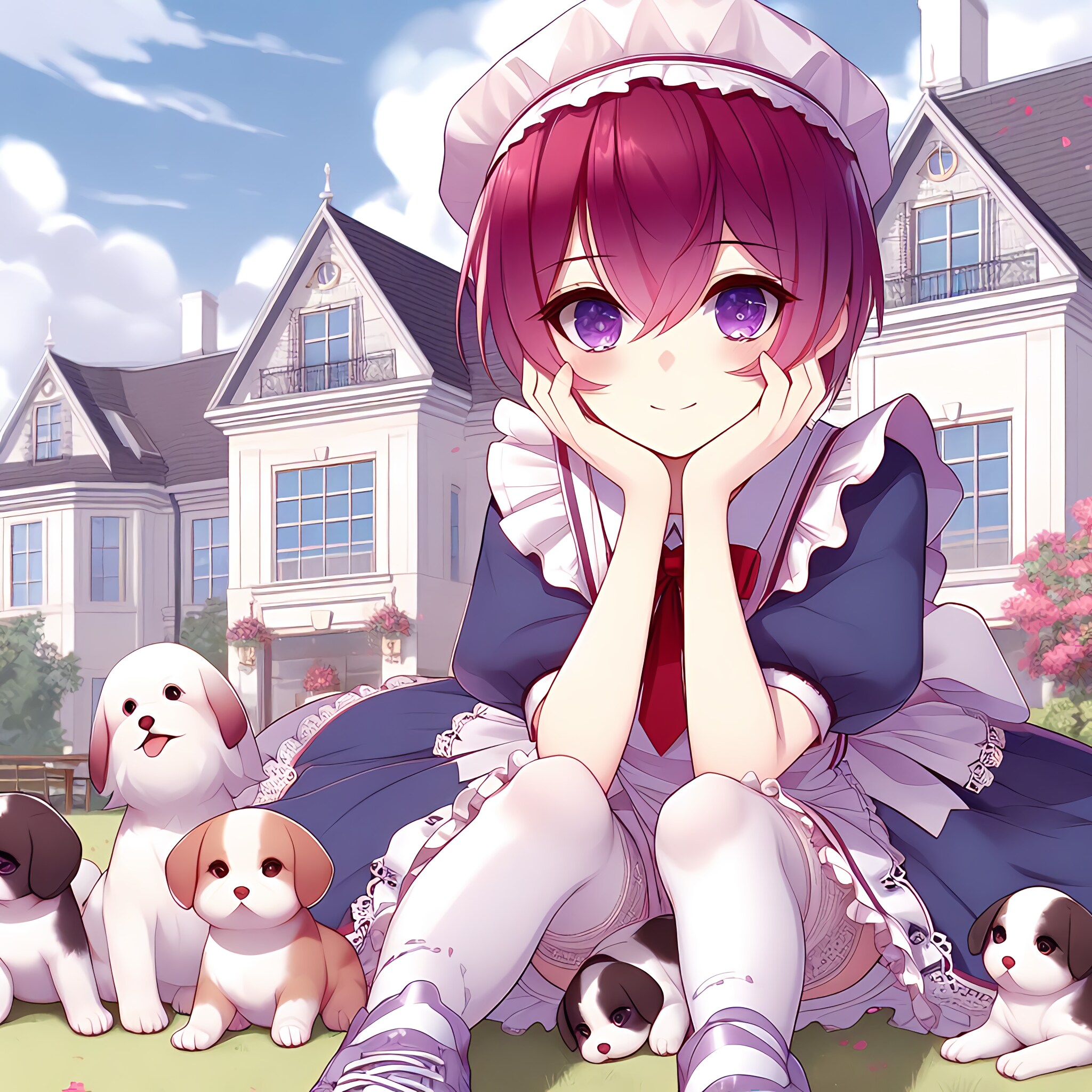 ワンちゃん達のお世話もぼくのお仕事です♡