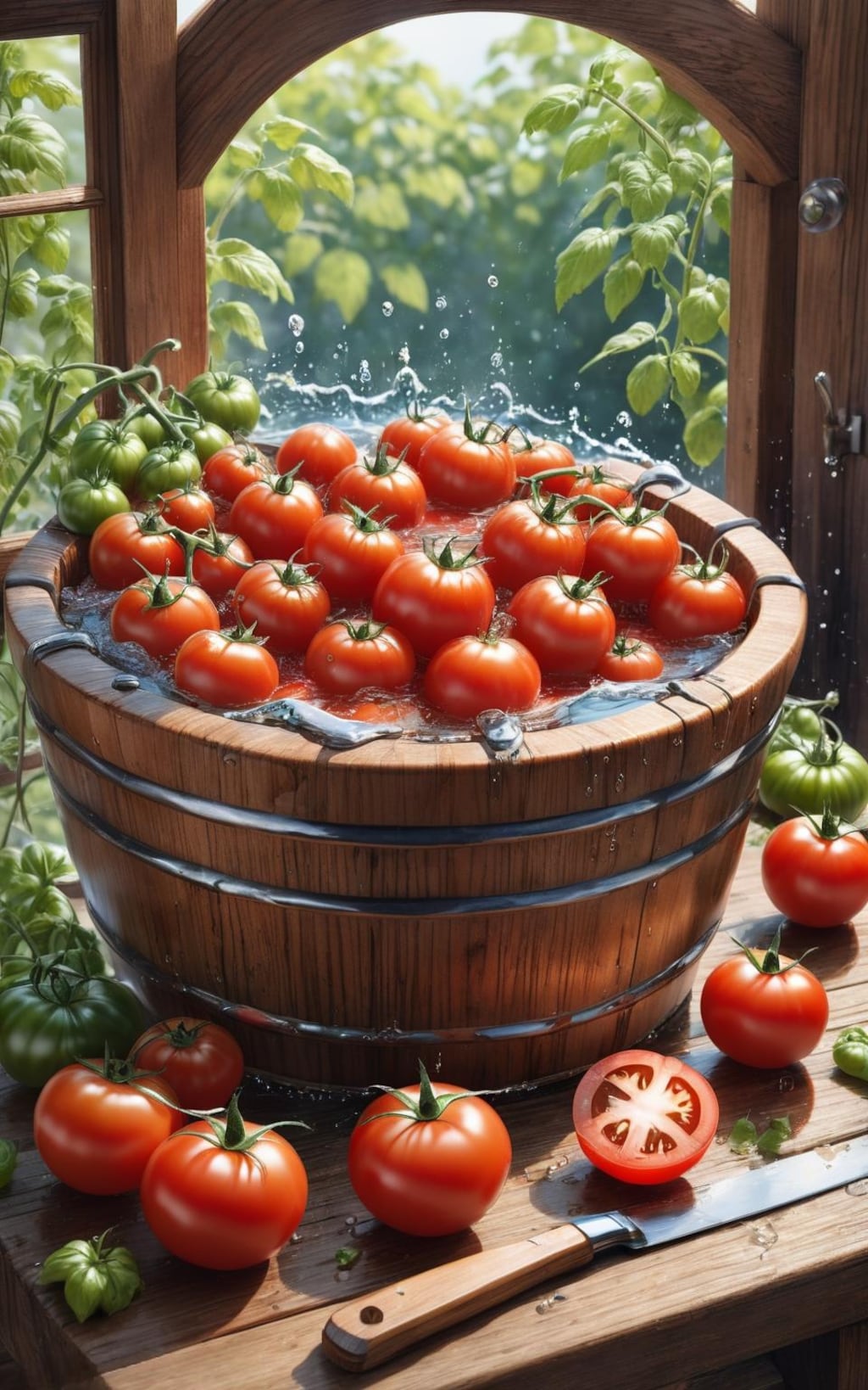 冷やしトマト。