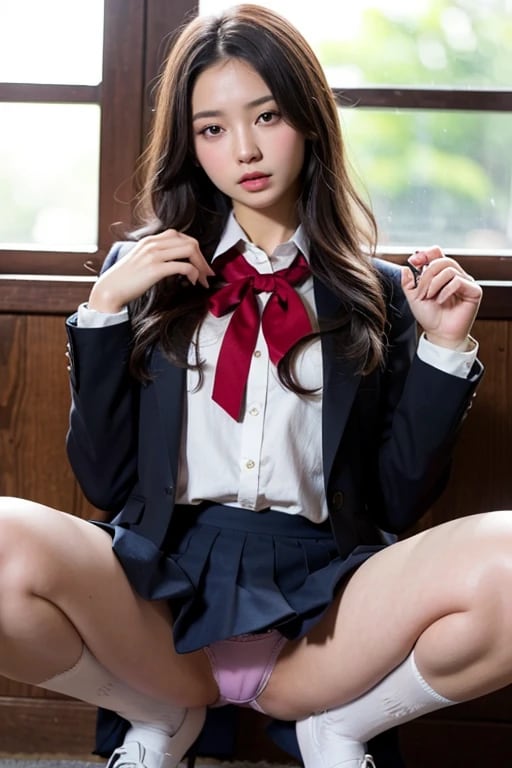 しゃがみJK