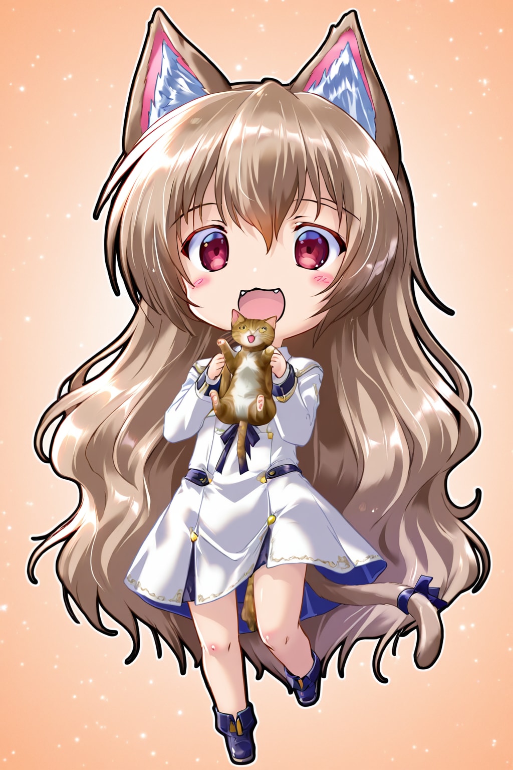 猫耳ビール缶を持っている女の子