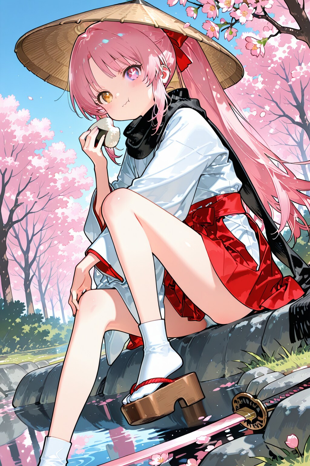 休憩中の守巫女ちゃん