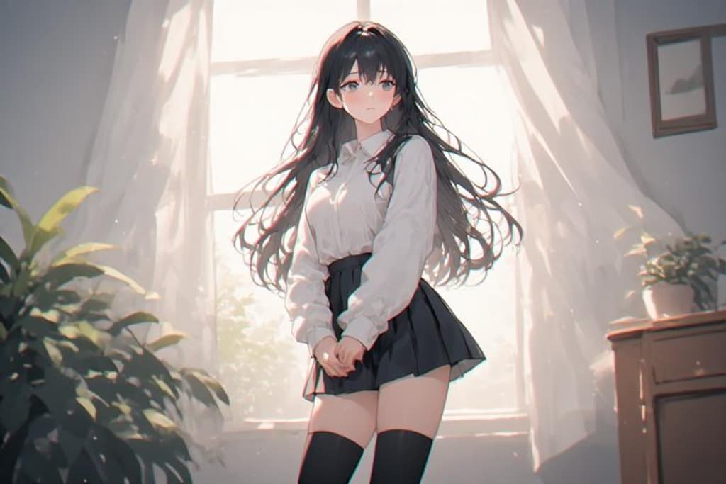 絶対領域（気づいてないver.）