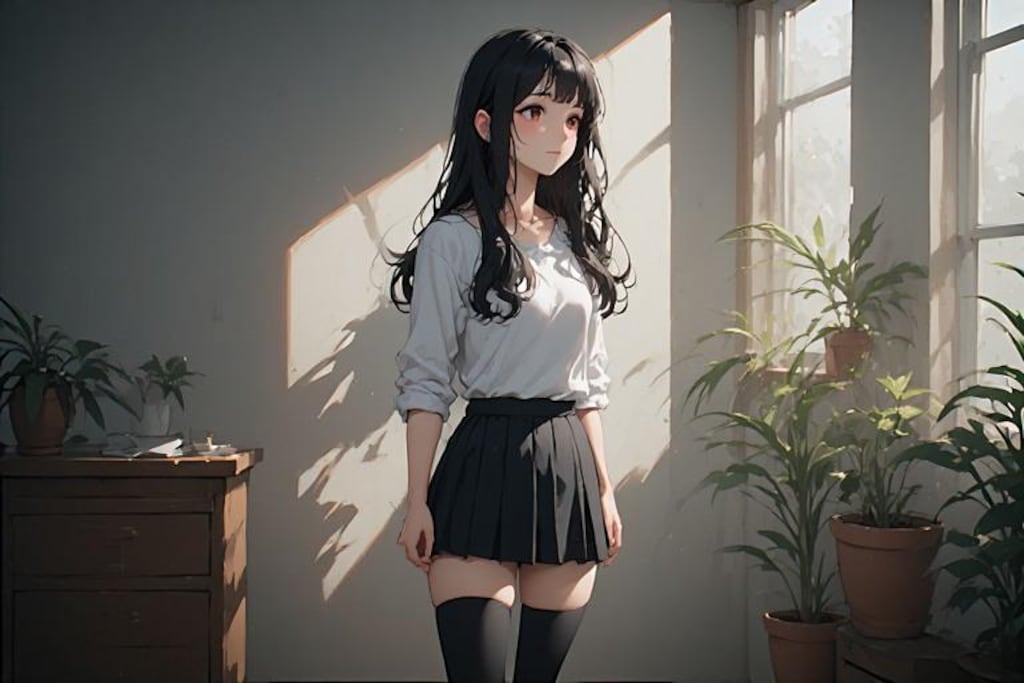 絶対領域（気づいてないver.）