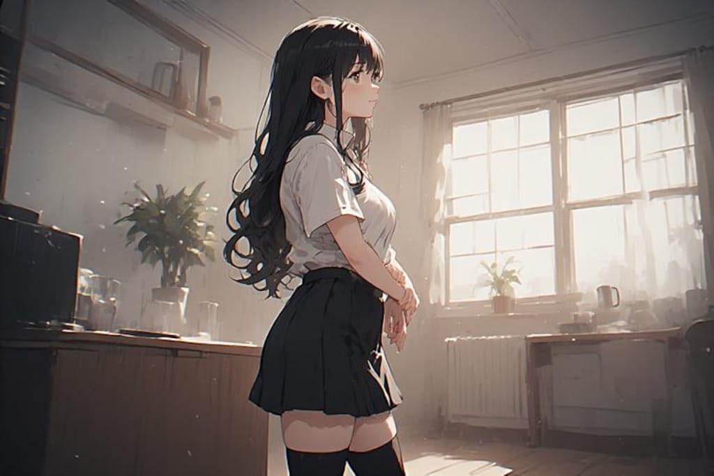 絶対領域（気づいてないver.）