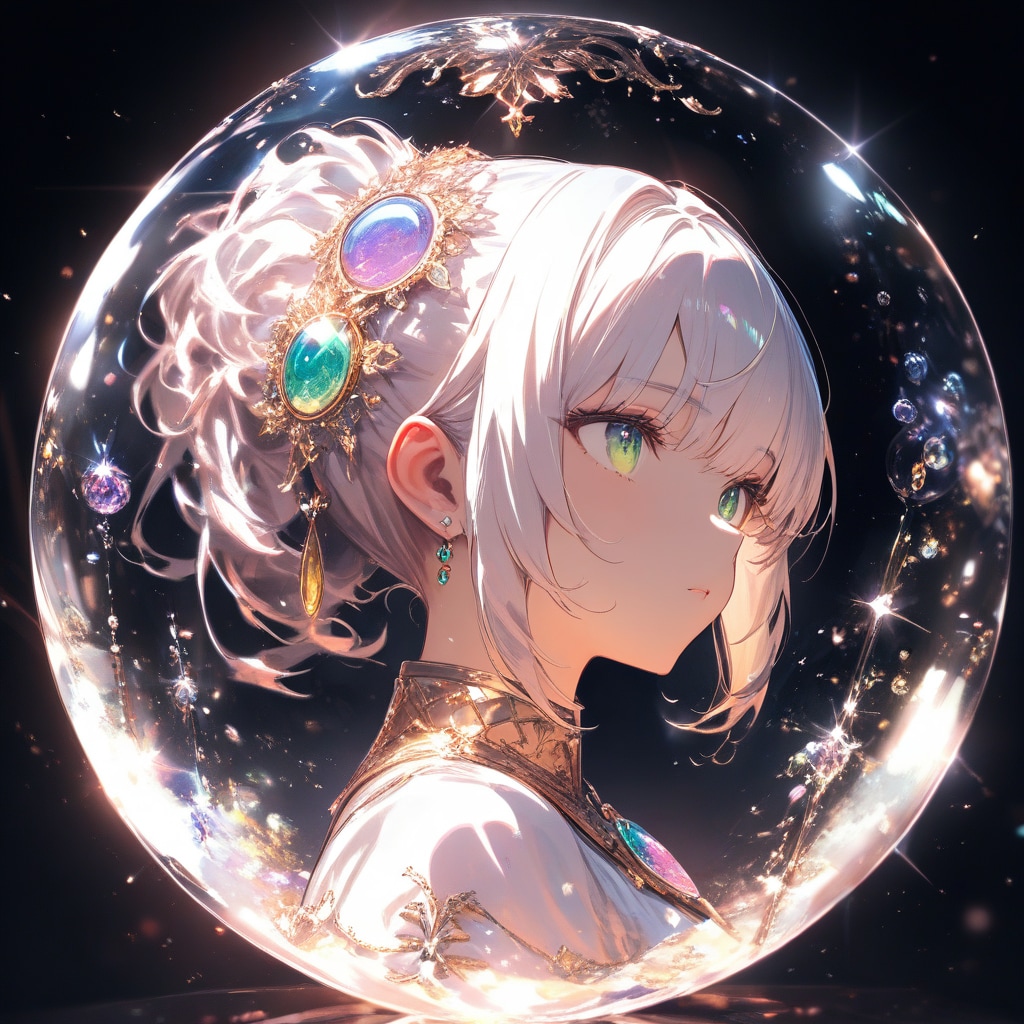 水晶に映る君