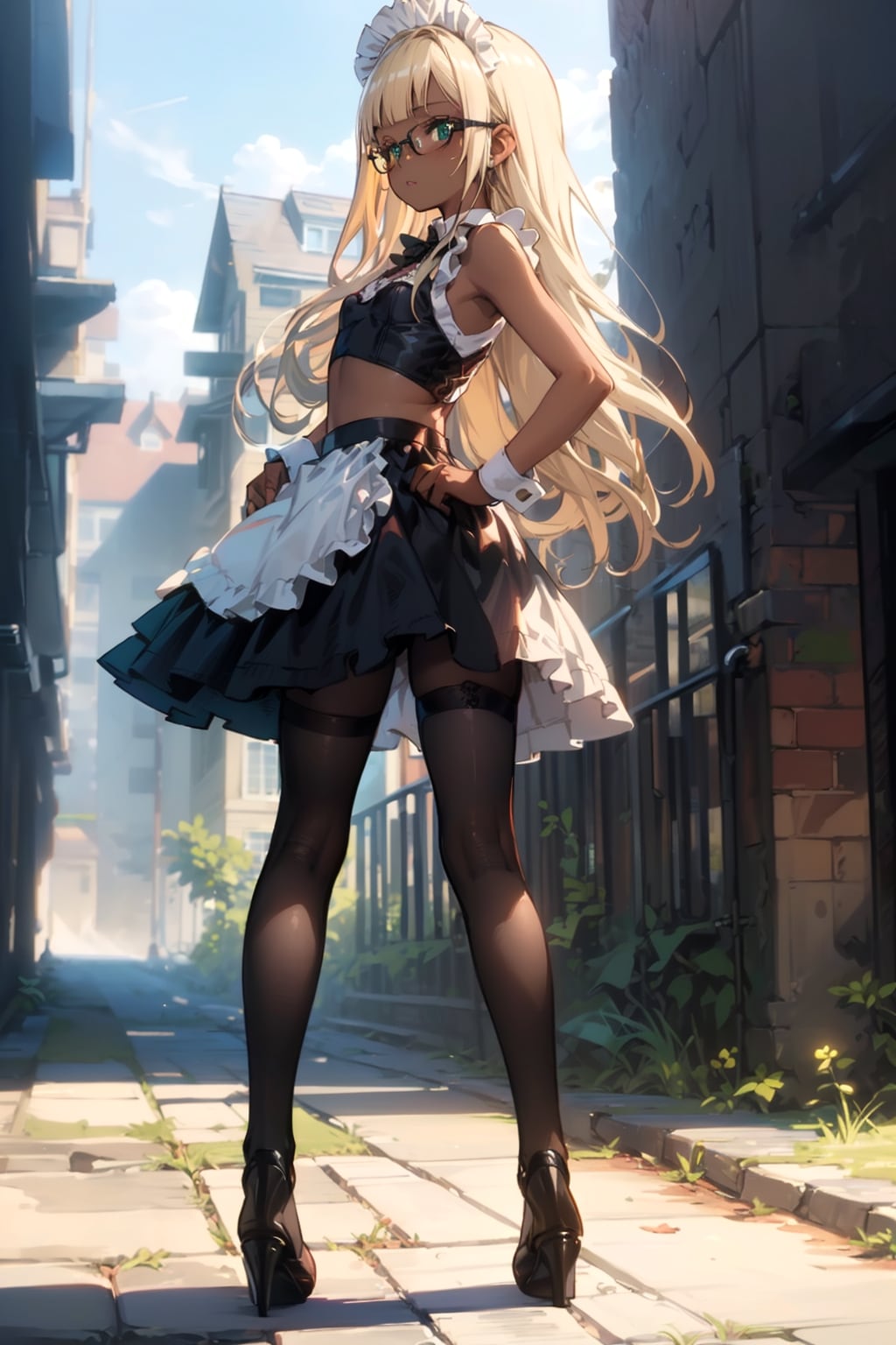 メイドの眼鏡っ娘