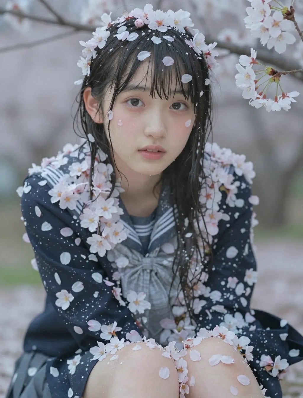 季節外れの桜まみれ