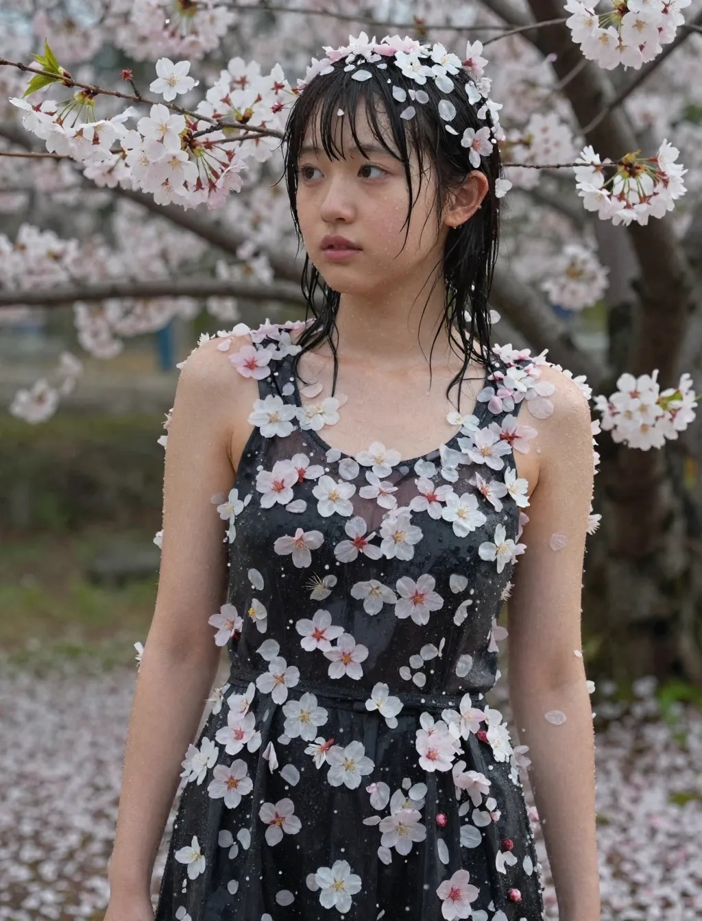 季節外れの桜まみれ