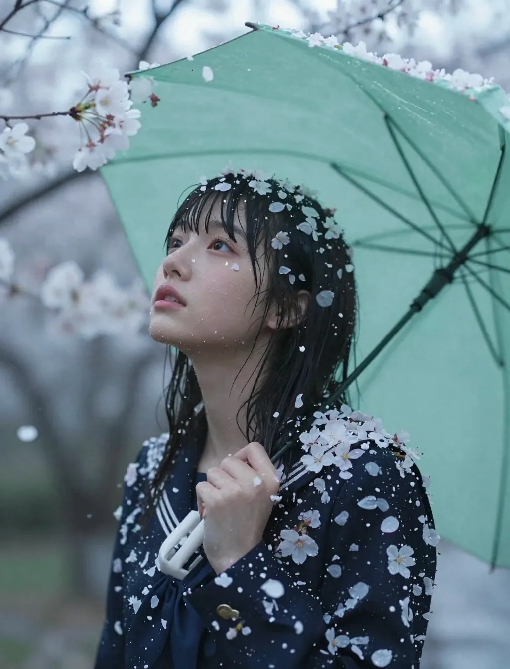季節外れの桜まみれ