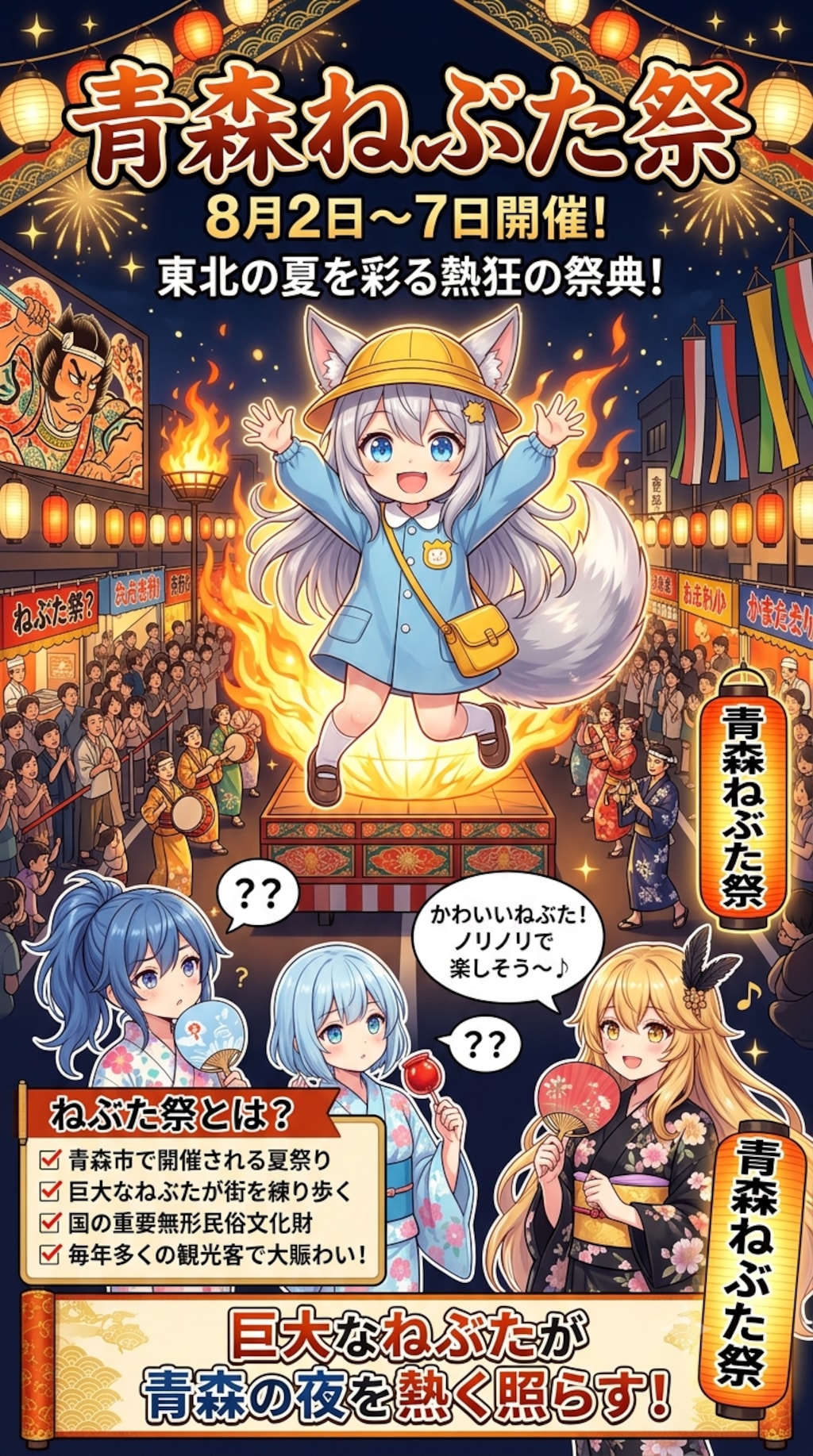 8月2日は青森ねぶたの開始日