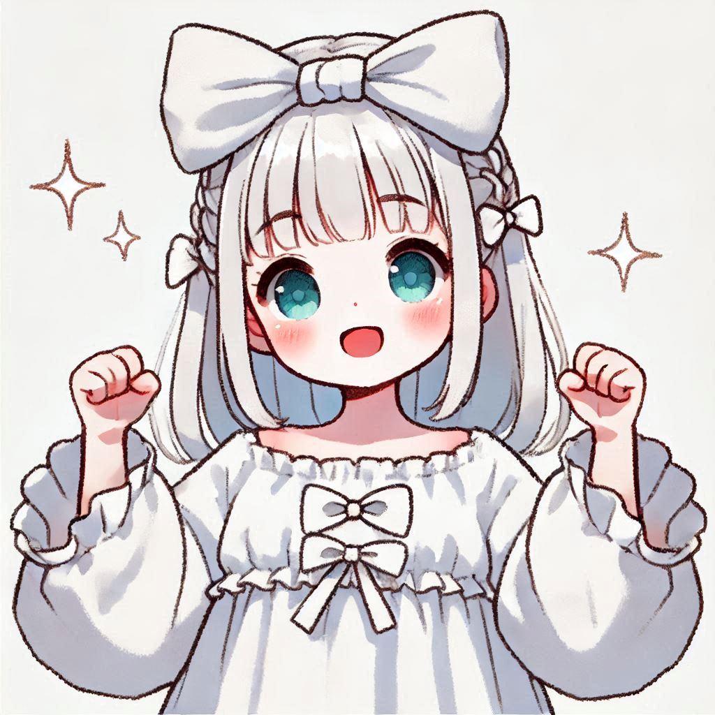 白髪の可愛い女の子【152】