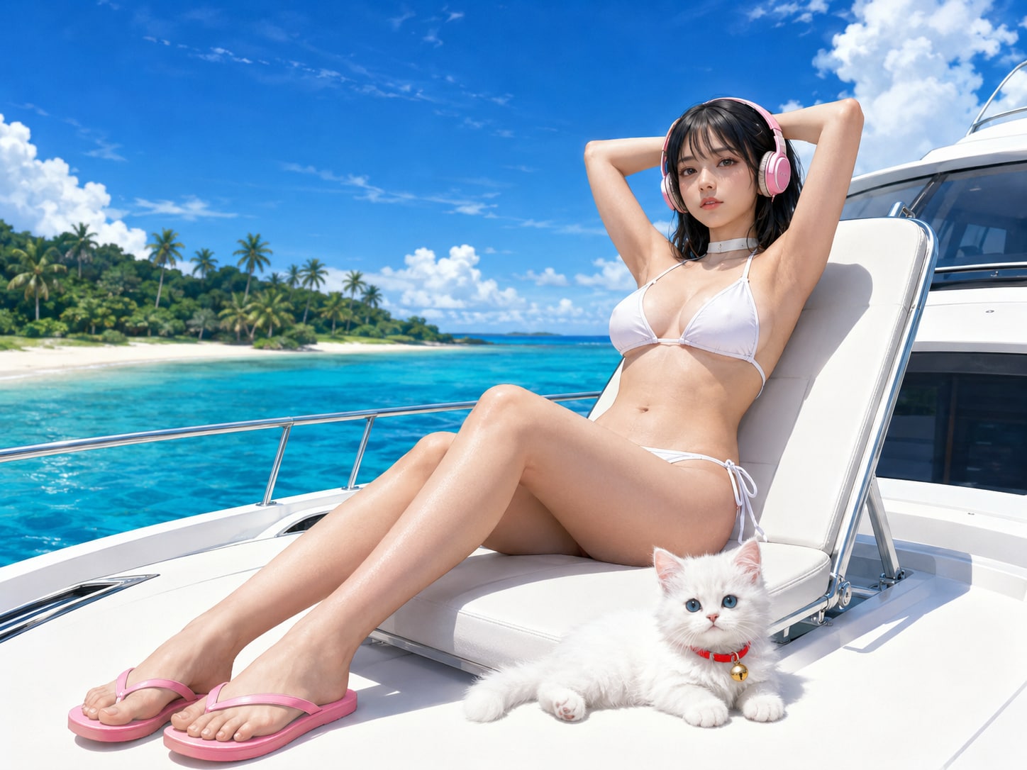 クルーザーでバカンス