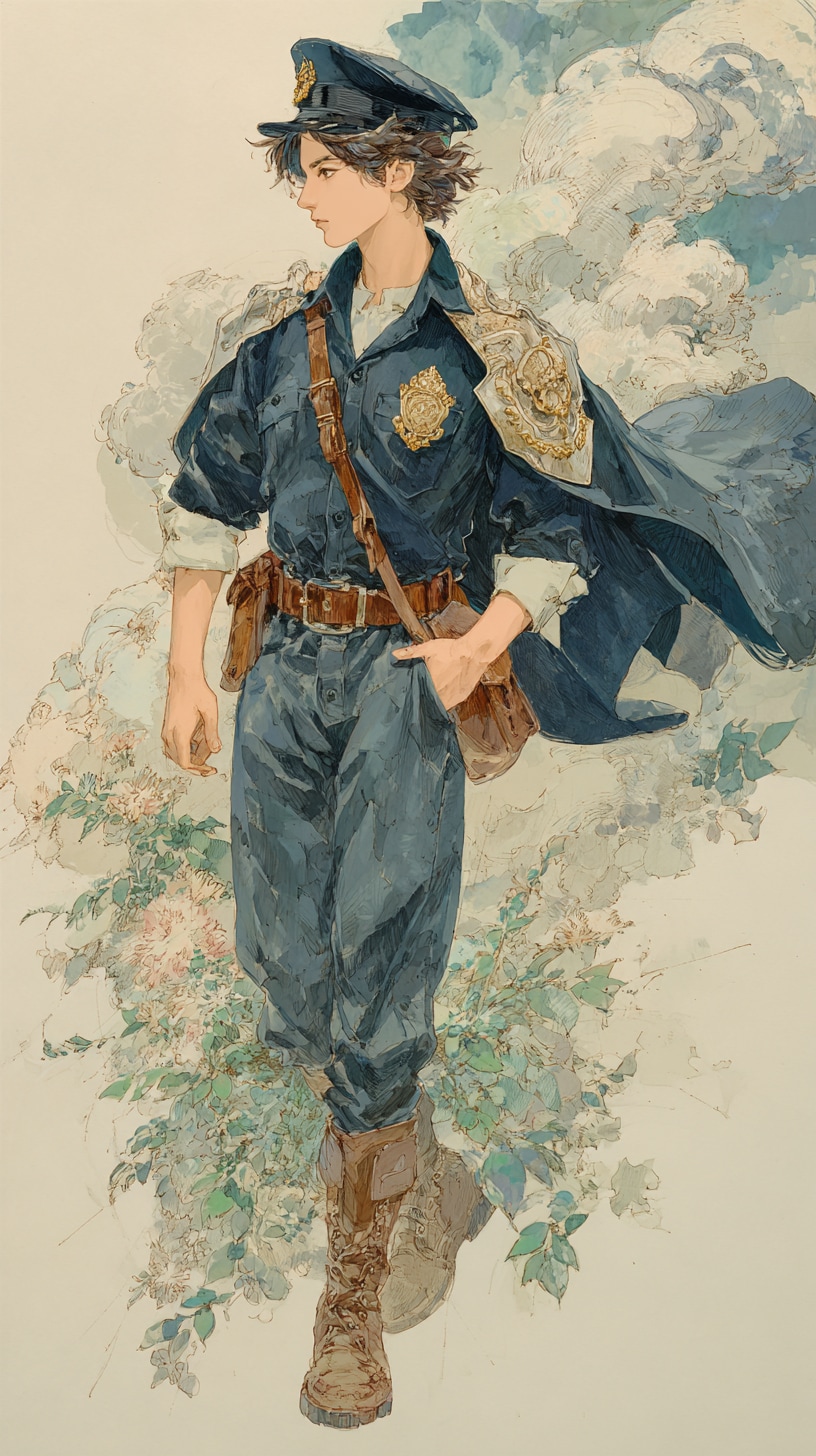 警察官スケッチ | の人気AIイラスト・グラビア