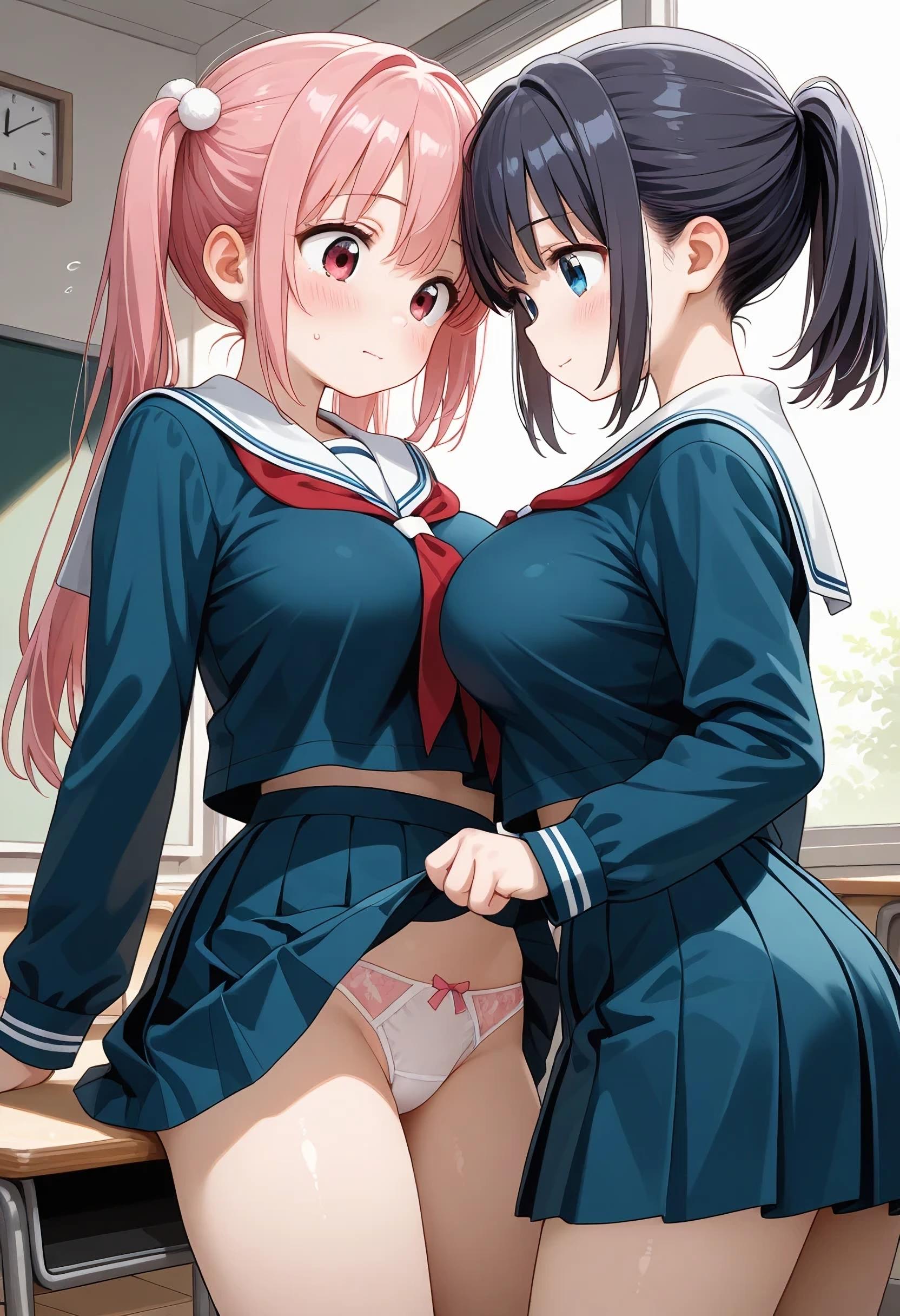 ねぇパンツ見せなさいよぉ