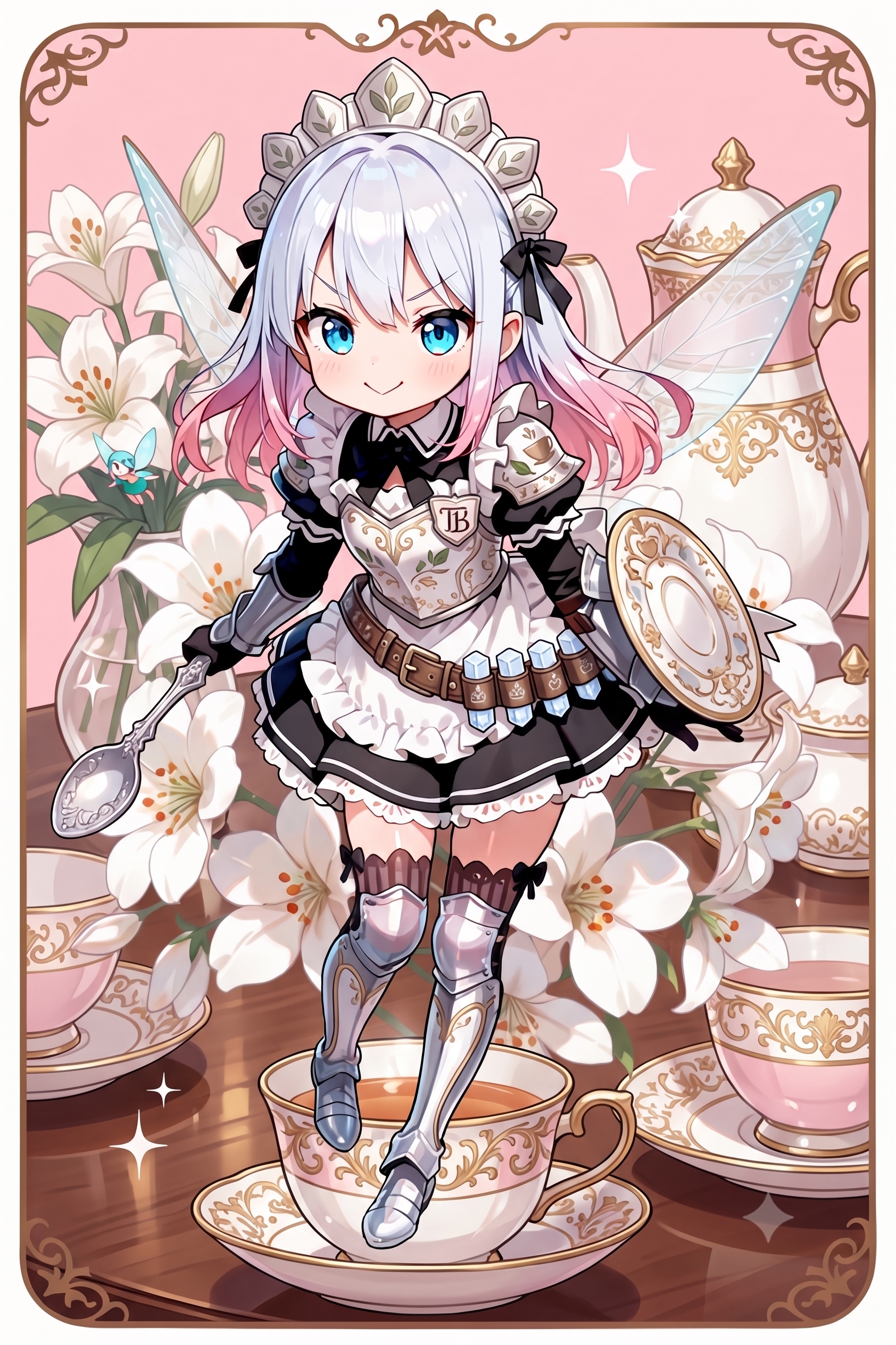 サロンの守護騎士妖精メイド | の人気AIイラスト・グラビア