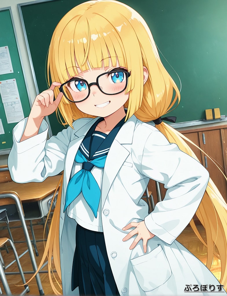 アニメによくいる白衣を着た子