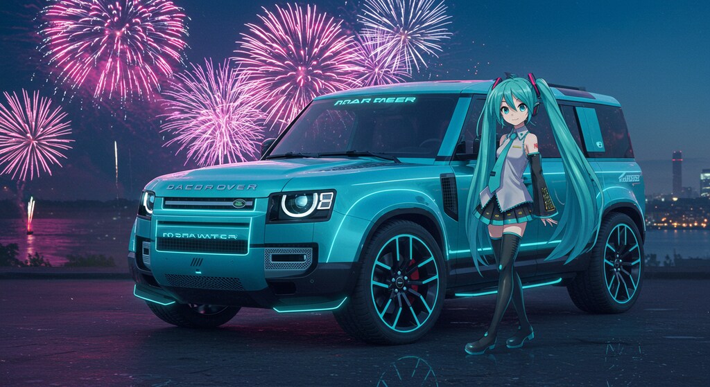 初音ミクとランドローバー