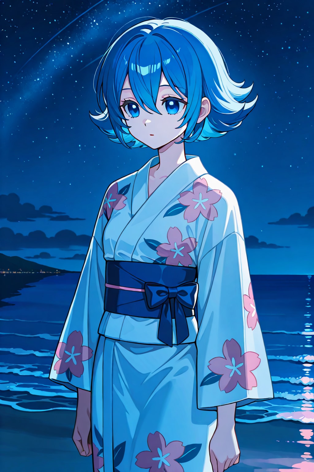 かおりちゃん　夜の海を散歩