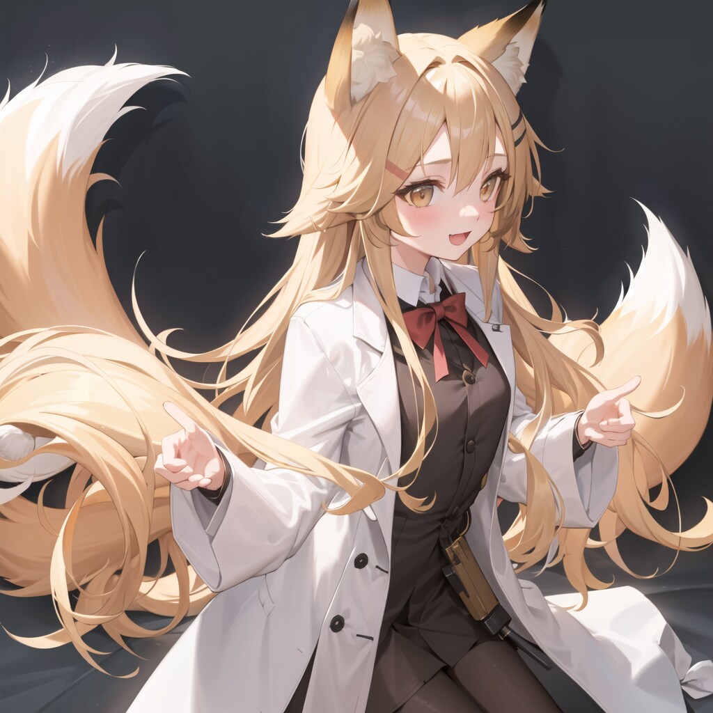 狐っ娘に白衣を