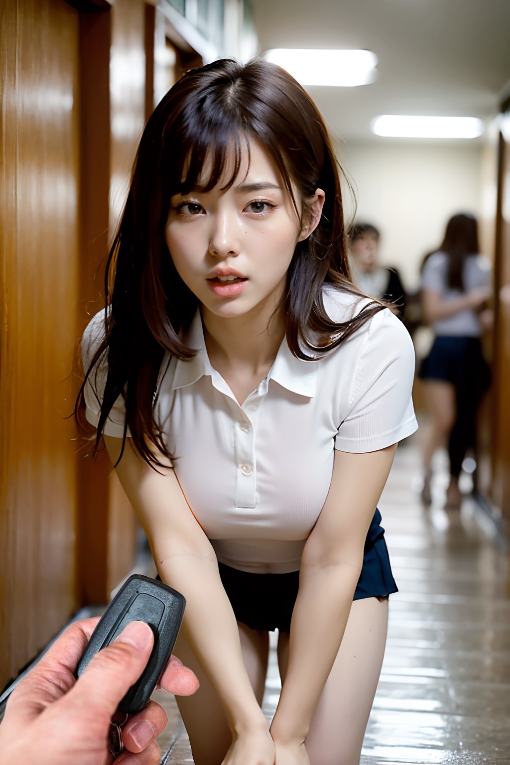 女子校生にリモバイ入れてみた