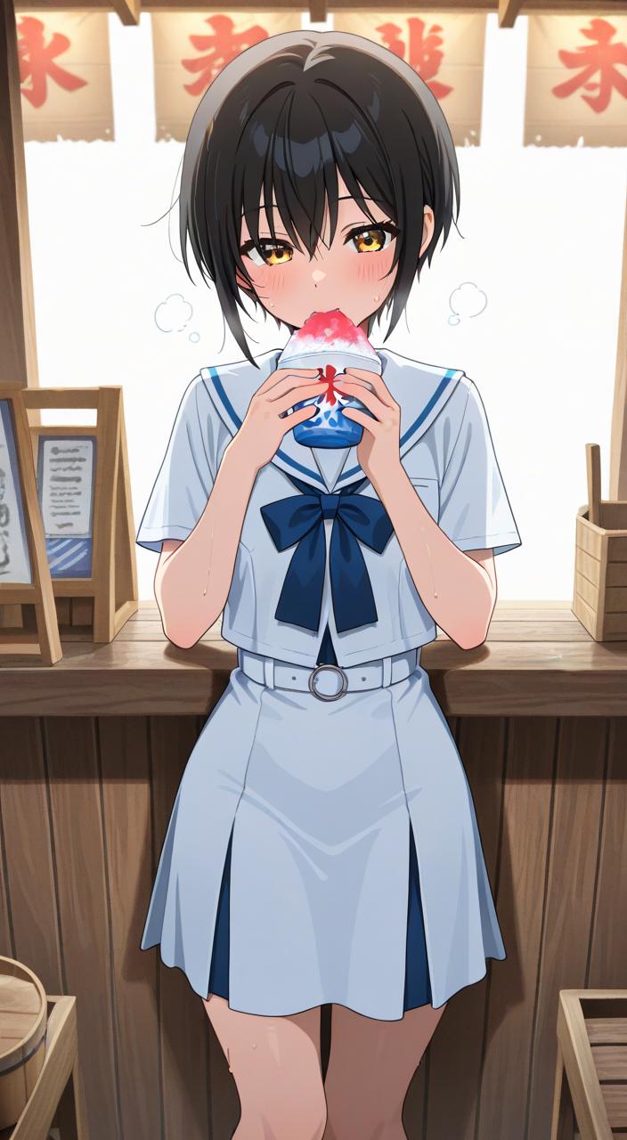 暑くてかき氷でも食べなきゃやってられねぇ